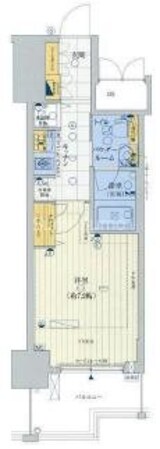 難波駅 徒歩3分 15階の物件間取画像